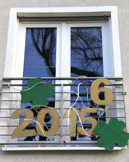 Fensterbild Neujahr 2016